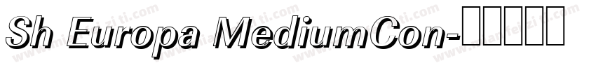 Sh Europa MediumCon字体转换